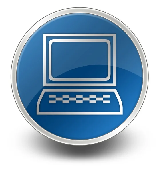 Pictogram, knop, pictogram desktop computer — Stockfoto