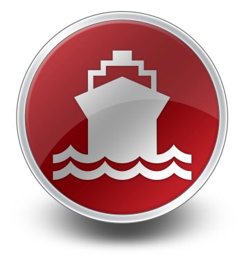 simge, düğme, piktogram gemi, su taşıma