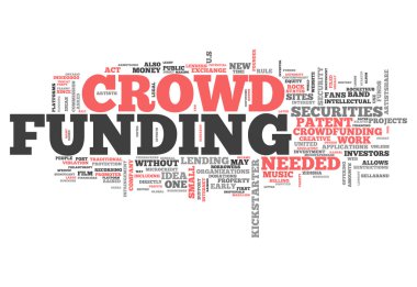 Word Cloud Crowd Funding clipart