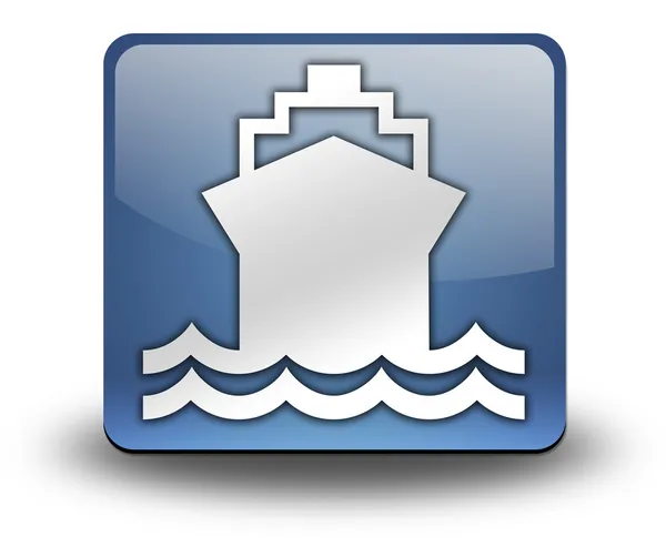 Simge, düğme, piktogram gemi, su taşıma — Stok fotoğraf