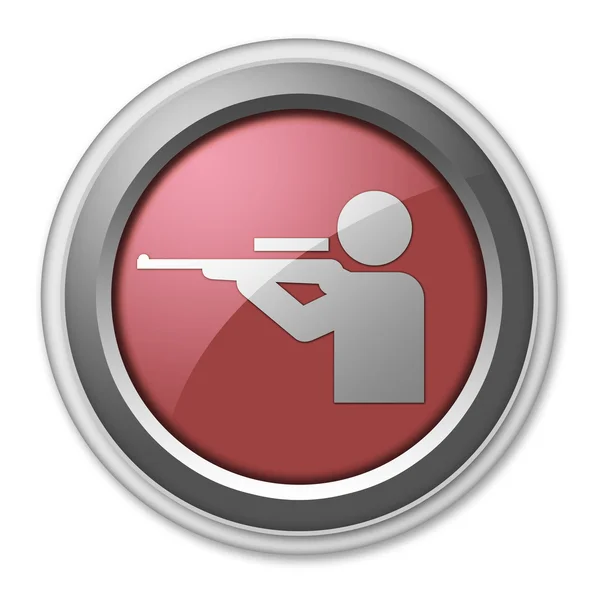 Ikona przycisku, piktogram polowanie — Zdjęcie stockowe