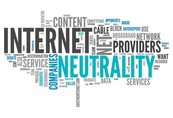 Neutralité de Word Cloud Internet — Photo