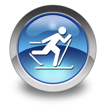 simge, düğme, piktogram kayaklı koşu