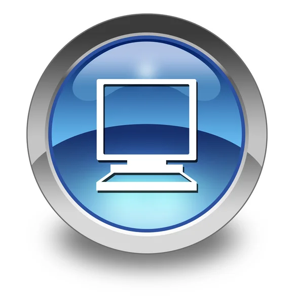 Pictogram, knop, pictogram desktop computer — Stockfoto
