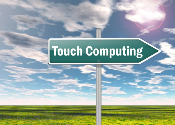 Signpost Touch Computing — Stock Photo, Image