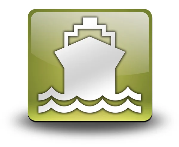 Εικονίδιο, κουμπί, πλοίο εικονόγραμμα, μεταφορά νερού — Φωτογραφία Αρχείου
