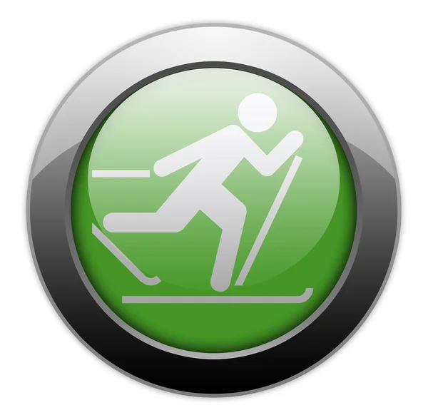 Icon, Button, Pictogram Cross-Country Skiing — Stock Photo, Image