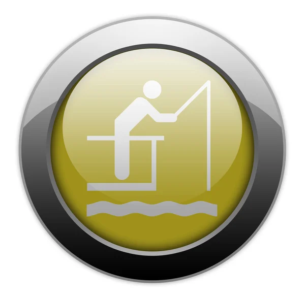 Icon, Button, Pictogram Fishing Pier — Stock Photo, Image