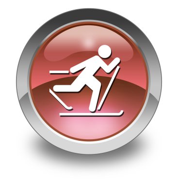 simge, düğme, piktogram kayaklı koşu