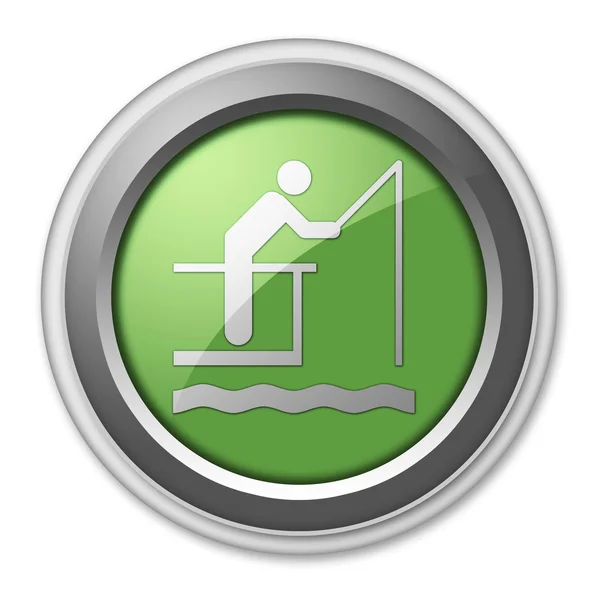 Icon, Button, Pictogram Fishing Pier — Stock Photo, Image