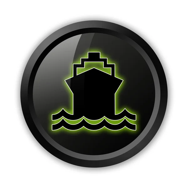 Icon, Button, Pictogram Ship, Water Transportation — Stock Photo, Image