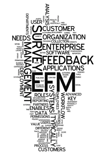 Gestione dei feedback aziendali di Word Cloud — Foto Stock