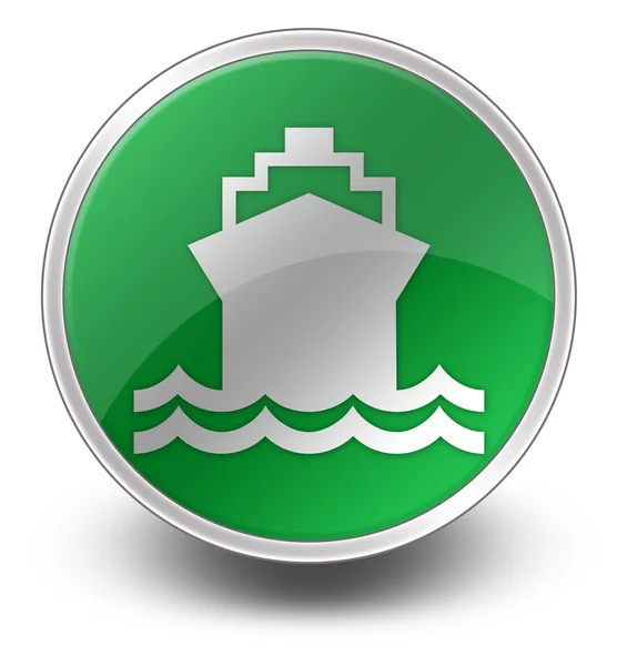 Ikon, knapp, piktogram fartyg, vatten transport — Stockfoto