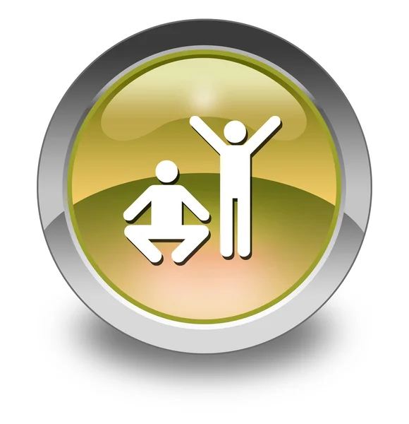 Icon, Button, Pictogram Exercise, Fitness — Stock Photo, Image