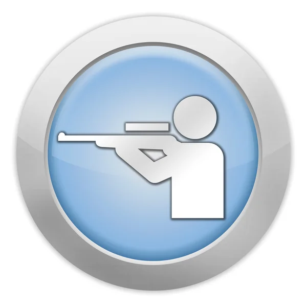 Ikona przycisku, piktogram polowanie — Zdjęcie stockowe