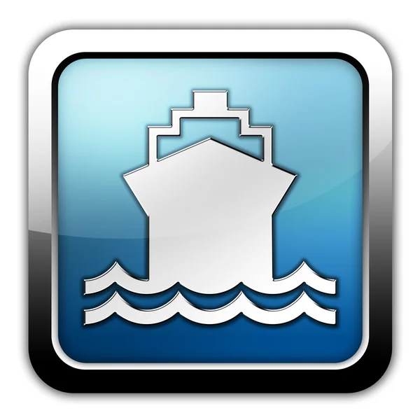 Symbol, Taste, Piktogramm Schiff, Wassertransport — Stockfoto