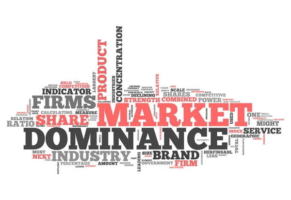 Word Cloud Market Dominance — Stock Photo, Image