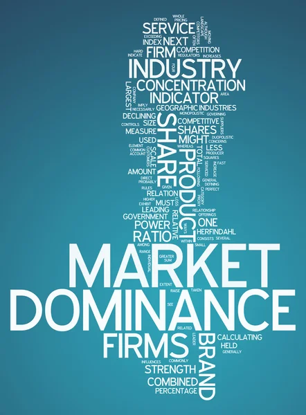 Word Cloud dominanza del mercato — Foto Stock