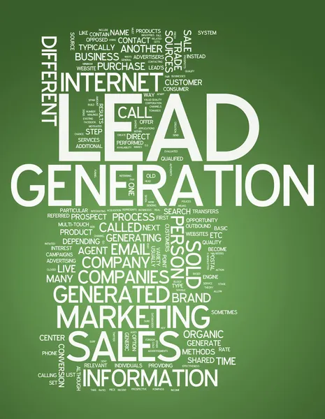 Word Cloud Lead Generation — Stock Photo, Image