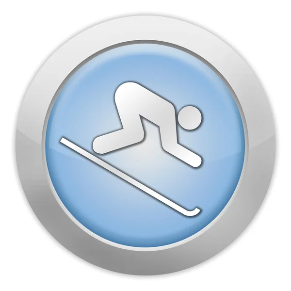 Icon, Button, Pictogram Downhill Skiing — Stock Photo, Image