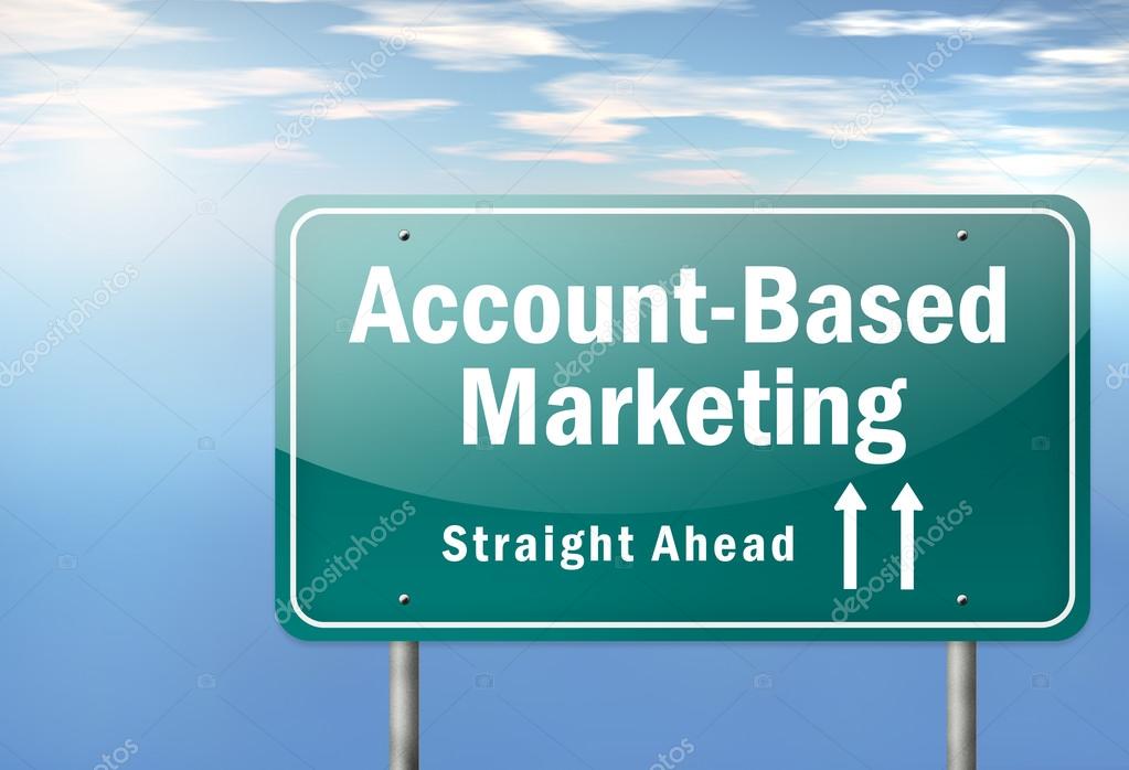 Highway Signpost with Account-Based Marketing wording
