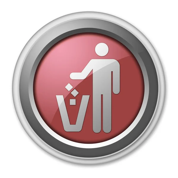Icon, Button, Pictogram Litter Container — Stock Photo, Image
