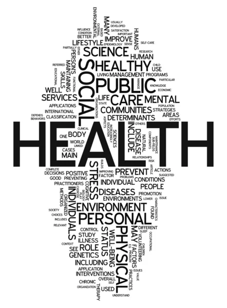 Word Cloud Health — Stock Photo, Image