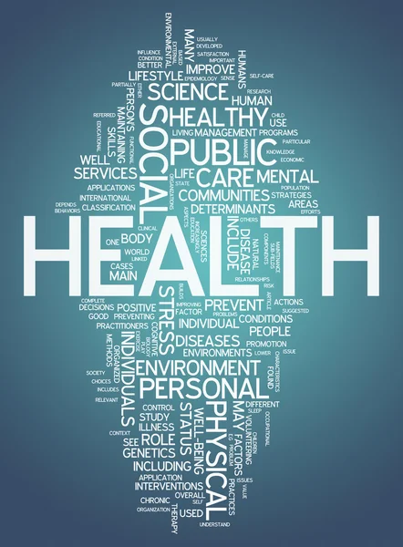 Word Cloud Health — Stock Photo, Image