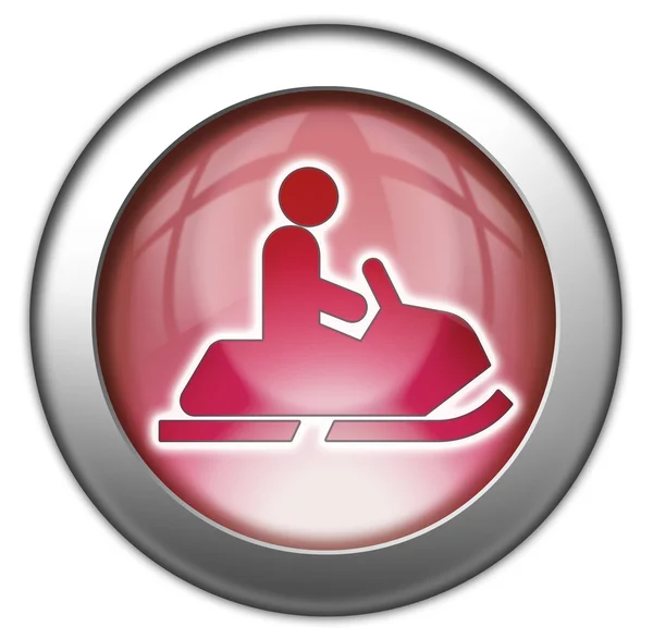 Knop, pictogram, pictogram sneeuwscooters — Stockfoto