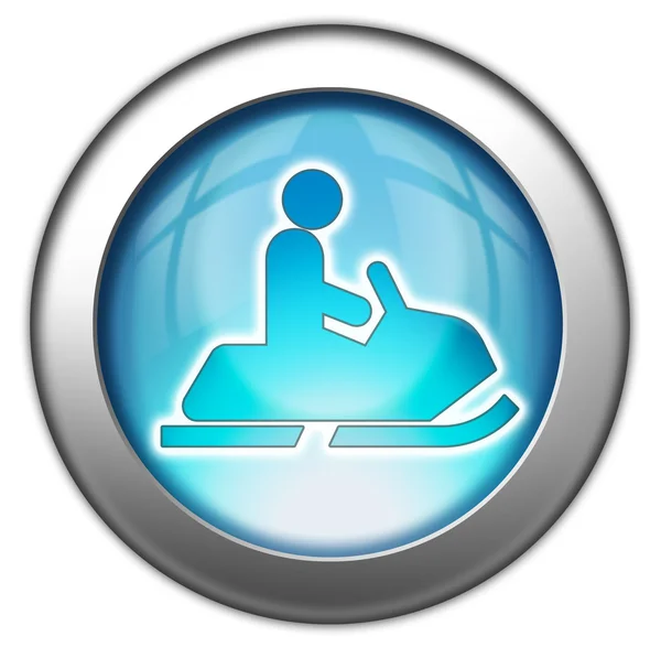 Icon, Button, Pictogram Snowmobiles — Stock Photo, Image