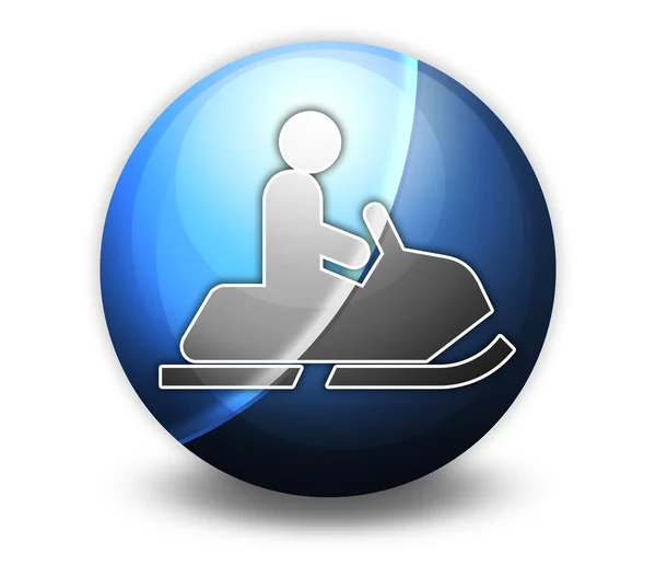 Icon, Button, Pictogram Snowmobiles — Stock Photo, Image