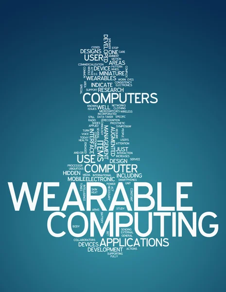 Слово "Wearable Computing" — стоковое фото