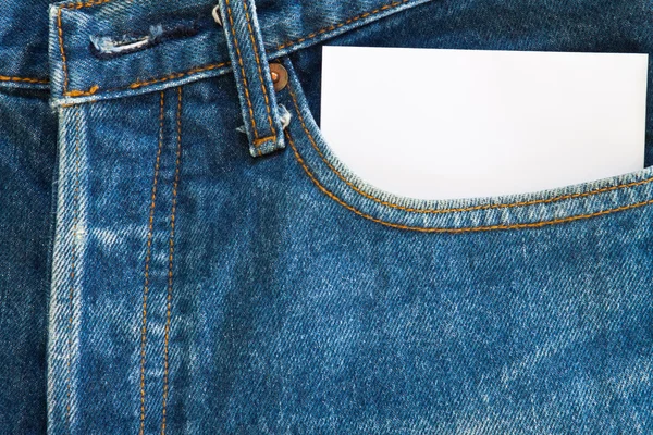 Jeans and paper — Stock Photo, Image