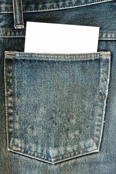Jeans and paper — Stock Photo, Image