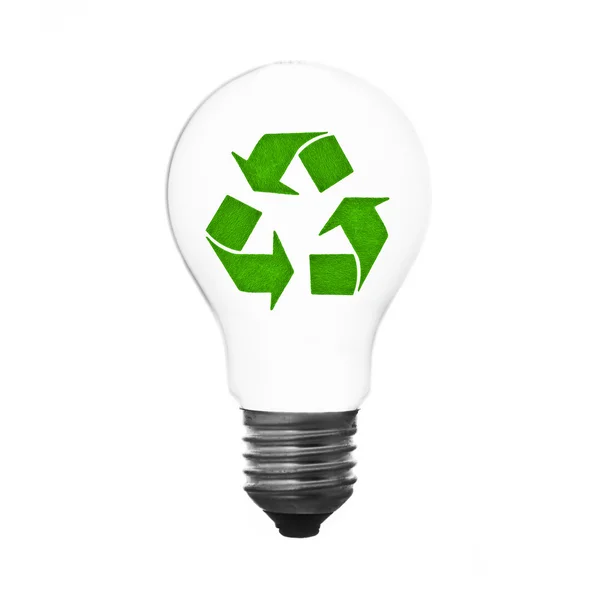 Recycle lightbulb — Stock Photo, Image