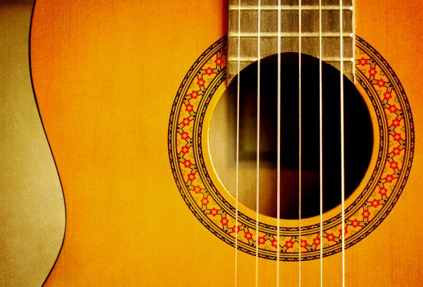 Klassisk vänster hand gitarr — Stockfoto