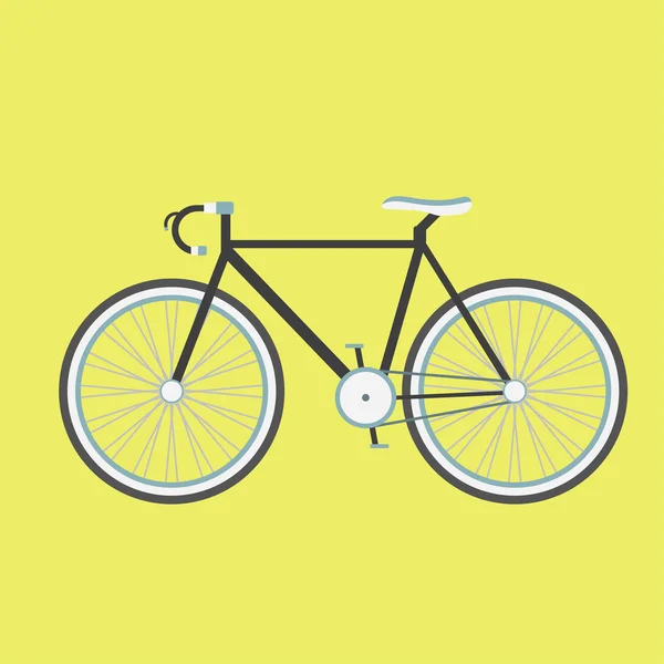 Svart cykel — Stock vektor