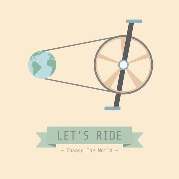 Ποδήλατο αφίσα — Διανυσματικό Αρχείο