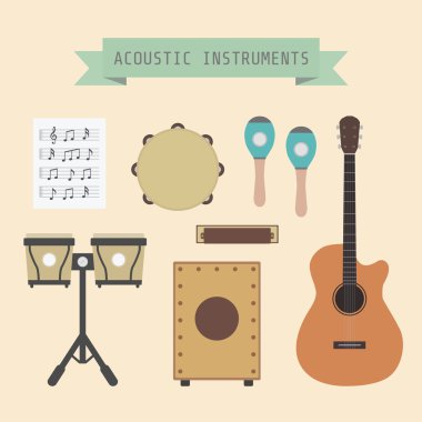 Acoustic band clipart