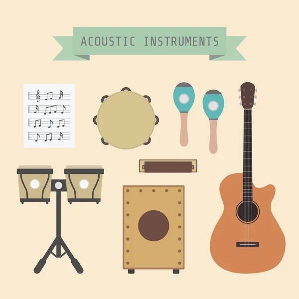 ACOUSTIC zenekar — Stock Vector