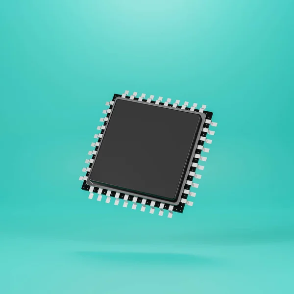 Drijvende Processor Chip Illustratie — Stockfoto