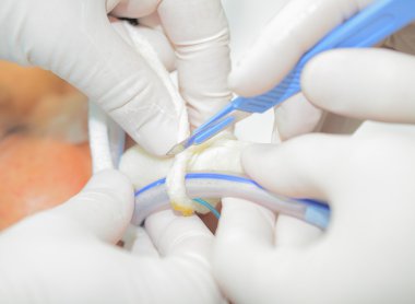 hastanede çalışmak. yakın çekim fotoğraf.