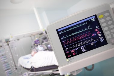 hastane odasında karşı tıbbi monitör