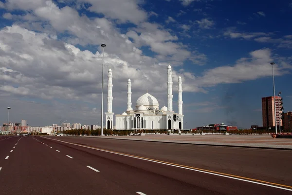 Astana Mosque in stormy day. — Stock Photo, Image