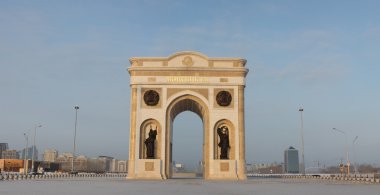 astana, Kazakistan ın zafer takı.