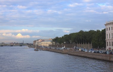 Yaz kentsel peyzaj, st. petersburg, Rusya Federasyonu