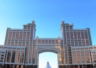 ofis binaları astana Merkezi Panoraması. Kazakistan