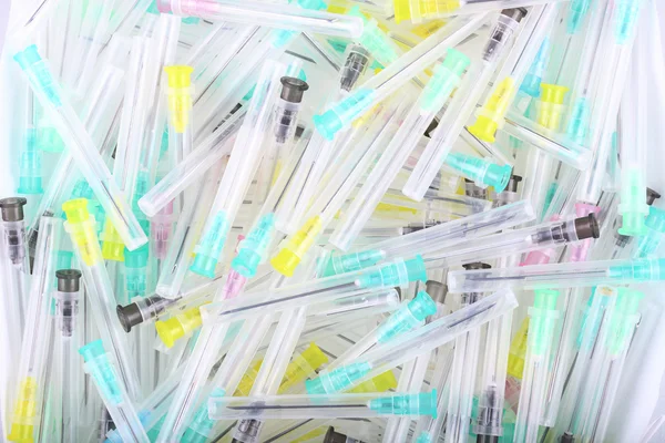 Medical waste. Disposable medical needles — Stock Photo, Image