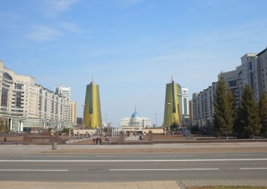 astana içinde bahar günü Cityscape. 