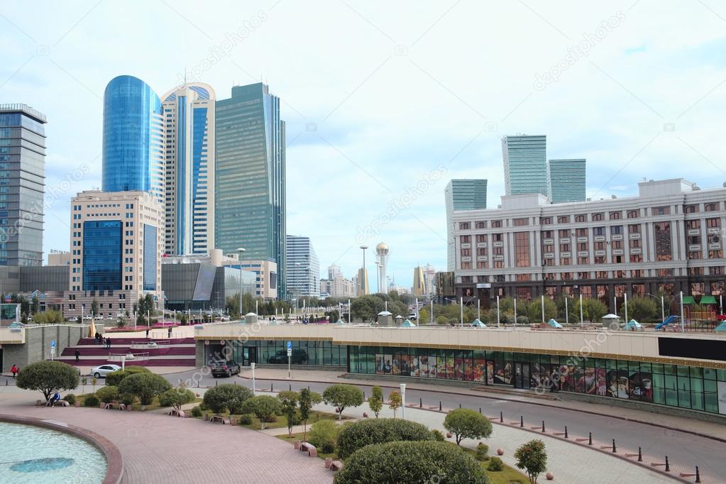 Fragment of downtown of Astana 